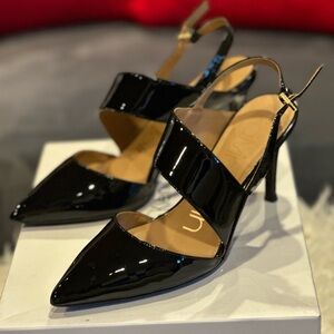 Calvin Klein Gianna Patent Black Pumps